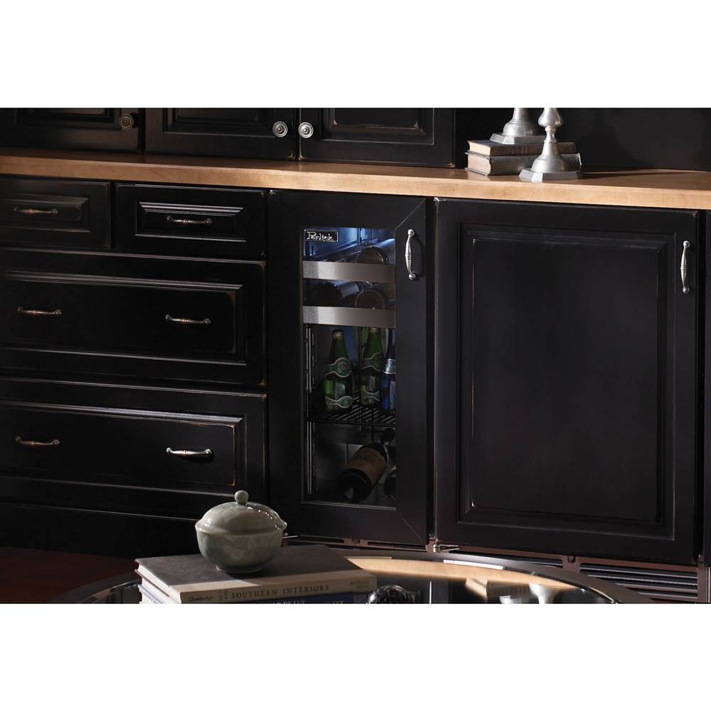 15'' Signature Series Indoor Beverage Center with Fully Integrated Panel-Ready Solid Door, Hinge Right