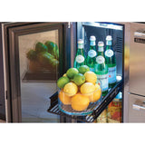 15'' Signature Series Outdoor Refrigerator with Fully Integrated Panel-Ready Glass Door, Hinge Left
