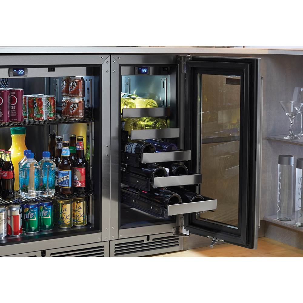 15'' Signature Series Indoor Wine Reserve with Fully Integrated Panel-Ready Solid Door, Hinge Left