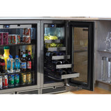 15'' Signature Series Indoor Wine Reserve with Fully Integrated Panel-Ready Solid Door, Hinge Left