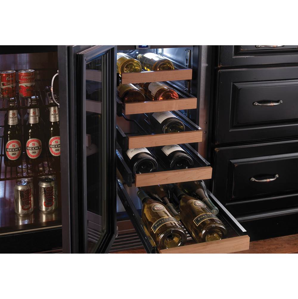 15'' Signature Series Indoor Wine Reserve with Fully Integrated Panel-Ready Solid Door, Hinge Left