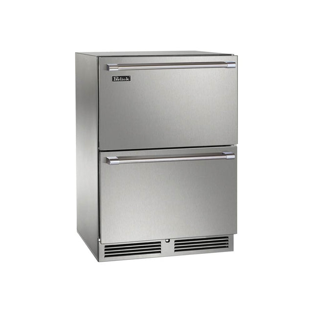 Perlick - 24'' Signature Series Indoor Refrigerator Drawers, Stainless Steel