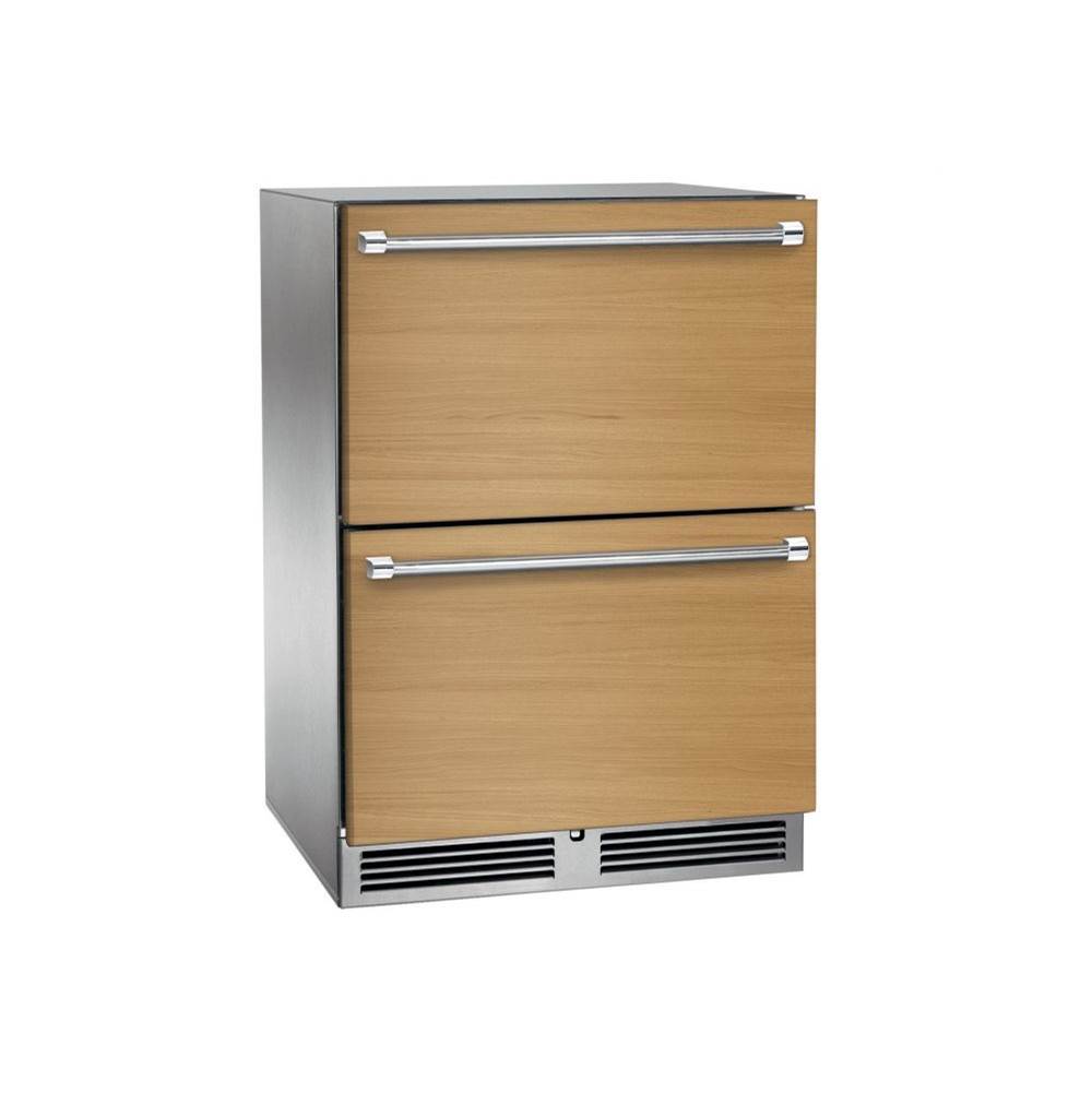 24'' Signature Series Indoor Dual-Zone Freezer/Refrigerator Drawers, Stainless Steel