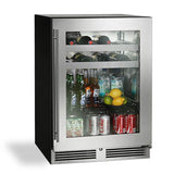24'' C-Series Indoor Beverage Center with Fully Integrated Panel Ready Glass Door, Hinge Left, with Lock