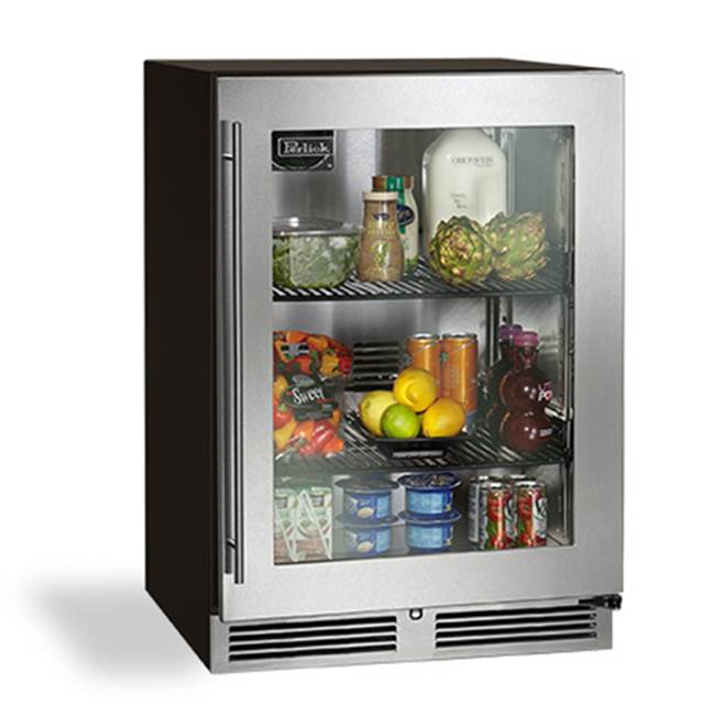 24'' C-Series Indoor Refrigerator with Stainless Steel Solid Door, Hinge Right, with Lock