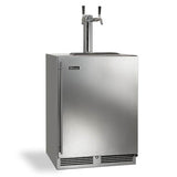 24'' C-Series Outdoor Beer Dispenser - Single Tap with Stainless Steel Solid Door, Hinge Left, with Lock