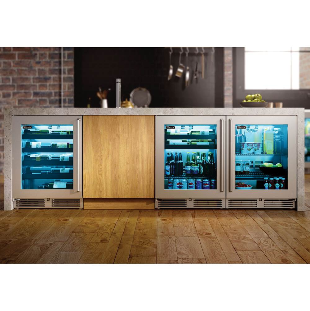 Signature Series Shallow Depth 18'' Depth Indoor Refrigerator with Fully Integrated Panel Ready Solid Door, Hinge Right, with Lock