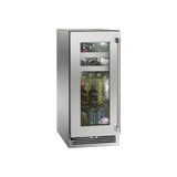 Perlick - 15'' Signature Series Outdoor Beverage Center with Stainless Steel Glass Door, Hinge Right, with Lock