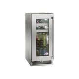 Perlick - 15'' Signature Series Indoor Beverage Center with Stainless Steel Solid Door, Hinge Left, with Lock