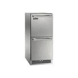 Perlick - 15'' Signature Series Outdoor Refrigerator Drawers, Fully Integrated Panel Ready, with Lock