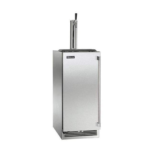 Perlick - 15'' Signature Series Indoor Beer Dispenser with Stainless Steel Solid Door, Hinge Right, with Lock