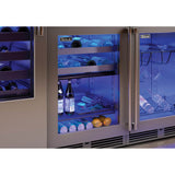 24'' Signature Series Indoor Dual-Zone Refrigerator, Wine Reserve with Fully Integrated Panel Ready Glass Door, Hinge Right, with Lock