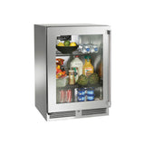 Perlick - 24'' Signature Series Outdoor Refrigerator with Stainless Steel Solid Door, Hinge Left, with Lock
