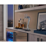24'' Signature Series Indoor Adara Beer Dispenser - Dual Tap with Fully Integrated Panel Ready Solid Door, Hinge Left, with Lock