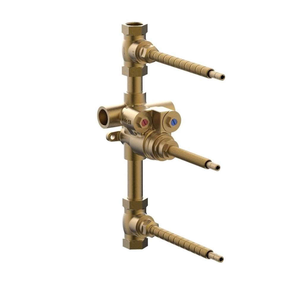 Phylrich - 3/4'' Thermostatic Valve with Two 3/4'' Volume Controls - No Finish