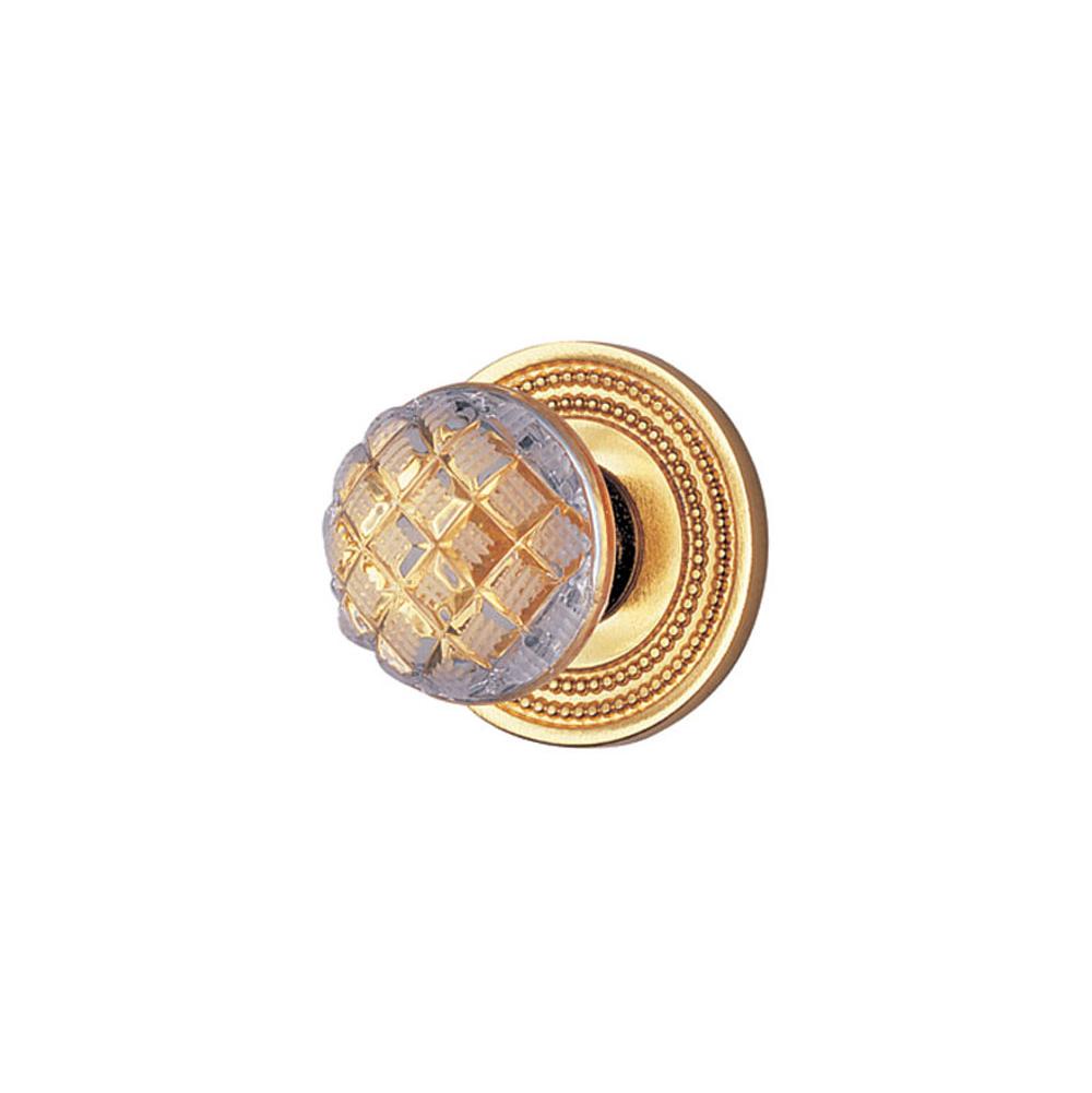 Phylrich - Cab Knob, Cut Cryst - Satin chrome
