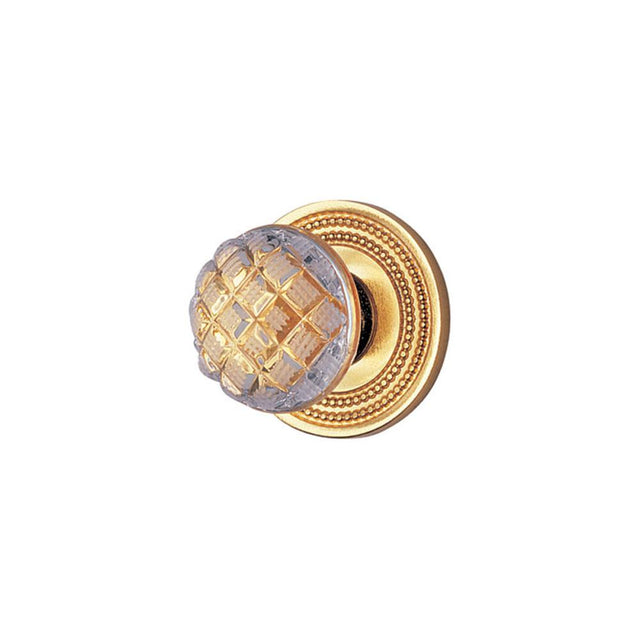 Phylrich - Cab Knob, Cut Cryst - Satin chrome