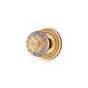 Phylrich - Cab Knob, Cut Cryst - Satin chrome
