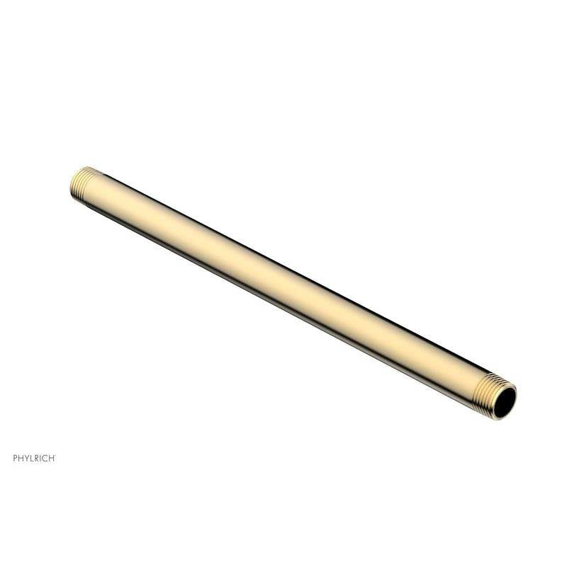 Phylrich - 12'' Straight Shower Arm - Satin Brass
