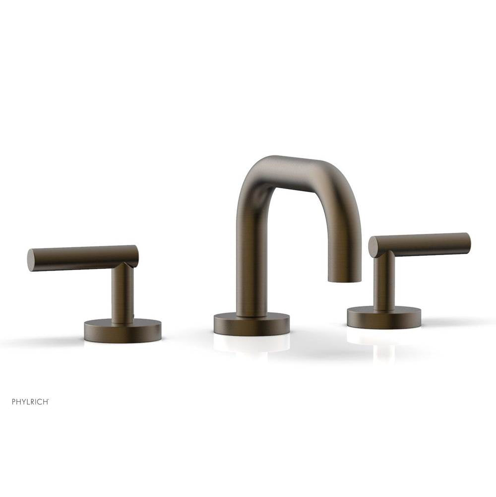 Phylrich - TRANSITION - Widespread Faucet - Low Spout, Lever Handles 120-04 - Old English Brass