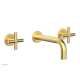 Phylrich - Wall Lav Set Cross Handle - Burnished Gold