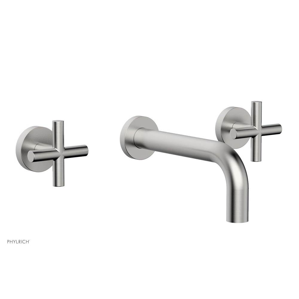 Phylrich - Wall Lav Set Cross Handle - Satin chrome