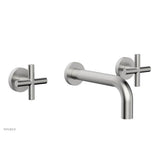 Phylrich - Wall Lav Set Cross Handle - Satin chrome