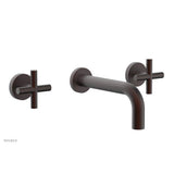 Phylrich - Wall Lav Set Cross Handle - Weathered Copper