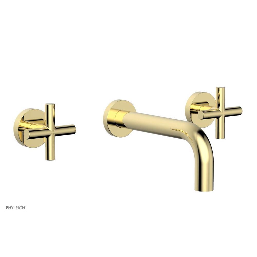 Phylrich - Wall Lav Set Cross Handle - Polished Brass