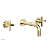 Phylrich - Wall Lav Set Cross Handle - Polished Brass