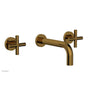 Phylrich - Wall Lav Set Cross Handle - French Brass