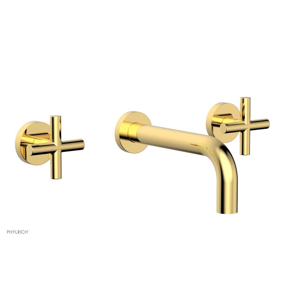 Phylrich - Wall Lav Set Cross Handle - Polished Gold