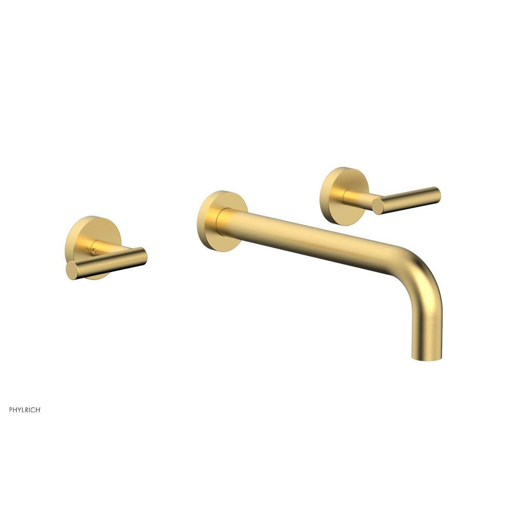 Phylrich - Wall Lav Set Lever Handle 10'' Spt - Burnished Gold