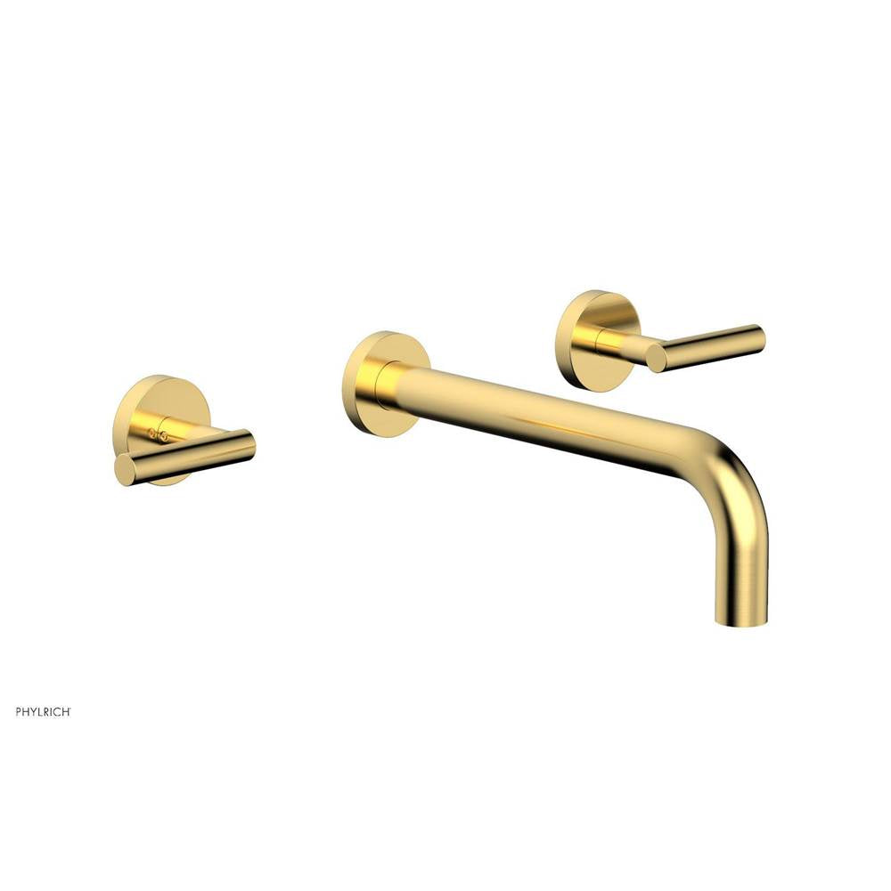 Phylrich - Wall Lav Set Lever Handle 10'' Spt - Satin Gold