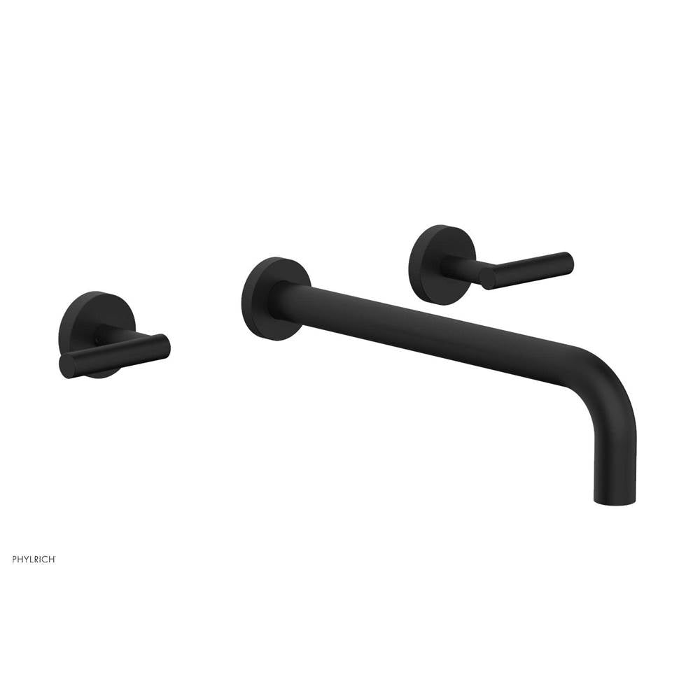 Phylrich - Wall Lav Set Lever Handle 12'' Spt - Matte Black