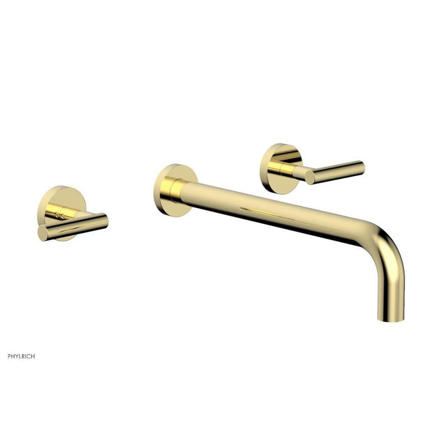 Phylrich - Wall Lav Set Lever Handle 12'' Spt - Polished Brass