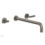 Phylrich - Wall Lav Set Lever Handle 14'' Spt - Pewter