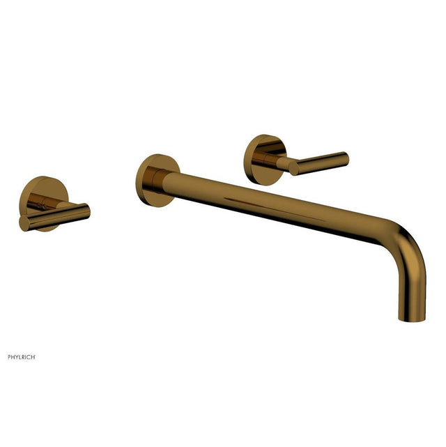 Phylrich - Wall Lav Set Lever Handle 14'' Spt - French Brass