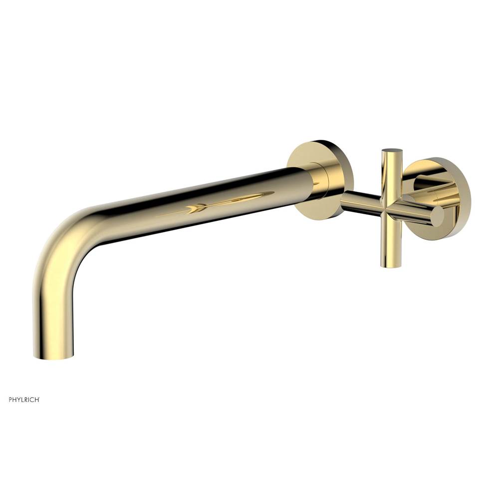 Phylrich - Single Cross Hdl W/L W 10'' Spt Transition - Polished Brass Uncoated