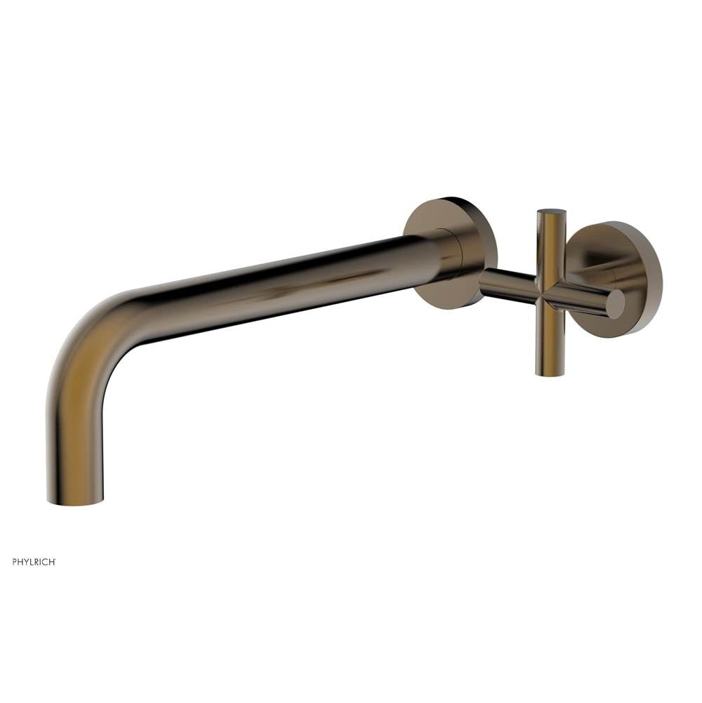 Phylrich - Single Cross Hdl W/L W 10'' Spt Transition - Antique Brass