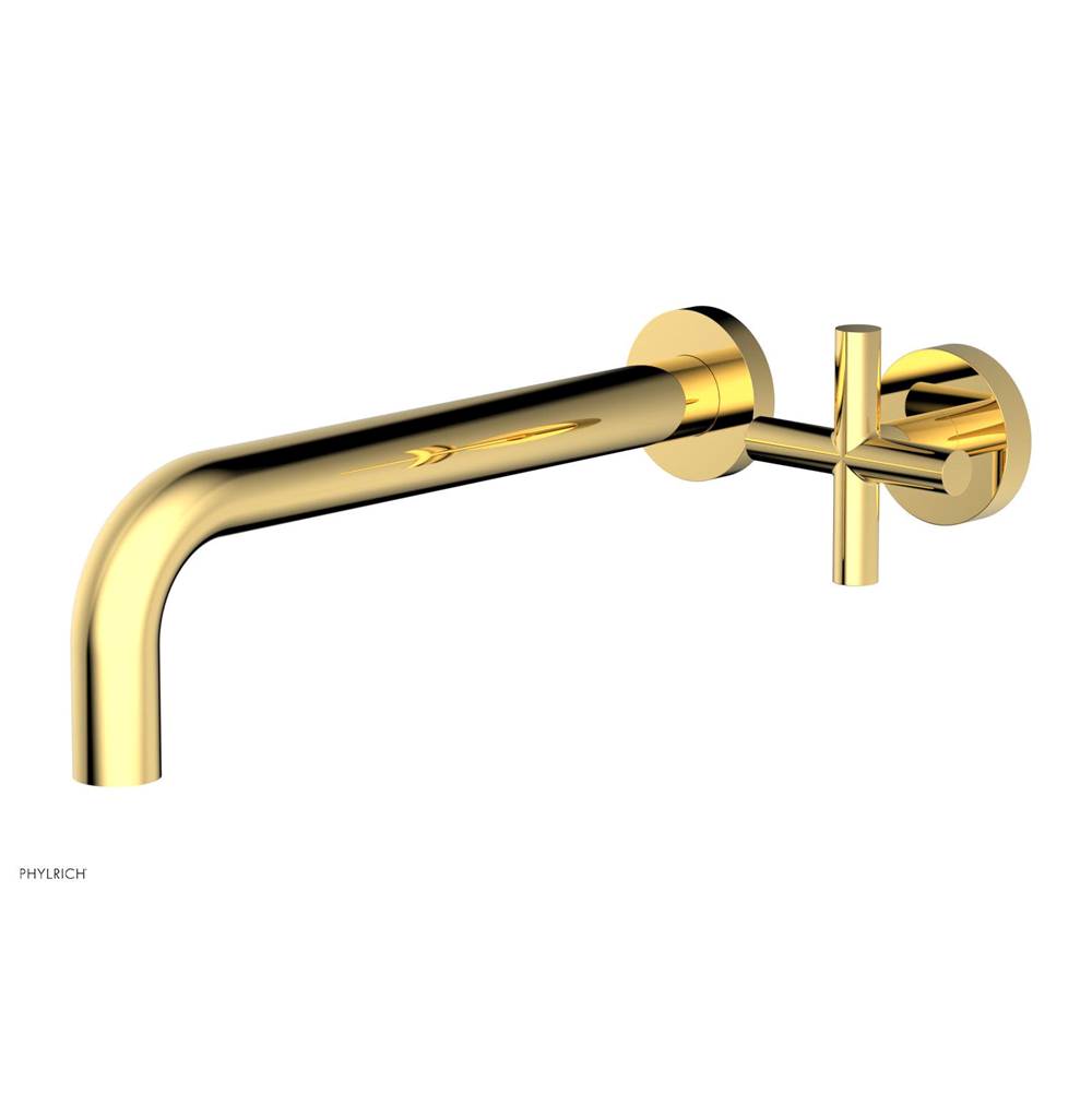Phylrich - Single Cross Hdl W/L W 10'' Spt Transition - Polished Gold