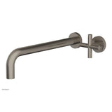Phylrich - Single Cross Hdl W/L W 12'' Spt Transition - Pewter