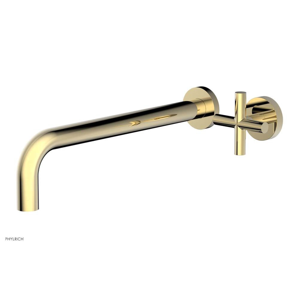 Phylrich - Single Cross Hdl W/L W 12'' Spt Transition - Polished Brass Uncoated