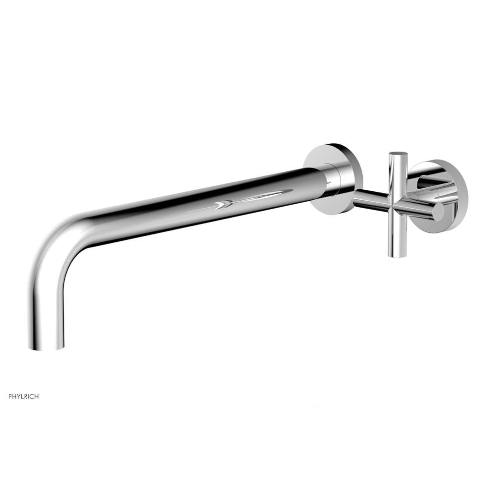 Phylrich - Single Cross Hdl W/L W 12'' Spt Transition - Polished Chrome