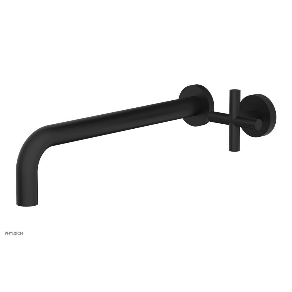 Phylrich - Single Cross Hdl W/L W 12'' Spt Transition - Matte Black