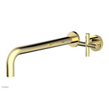 Phylrich - Single Cross Hdl W/L W 12'' Spt Transition - Polished Brass