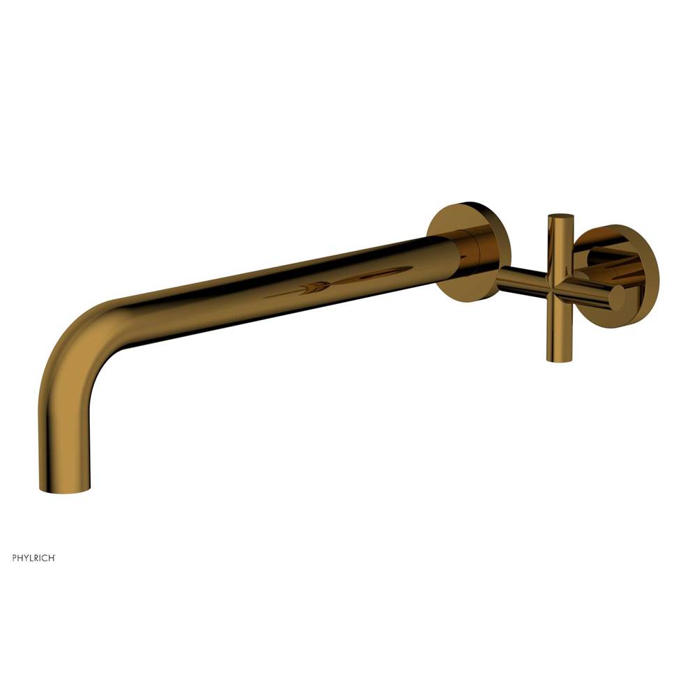 Phylrich - Single Cross Hdl W/L W 12'' Spt Transition - French Brass