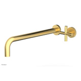 Phylrich - Single Cross Hdl W/L W 14'' Spt Transition - Burnished Gold