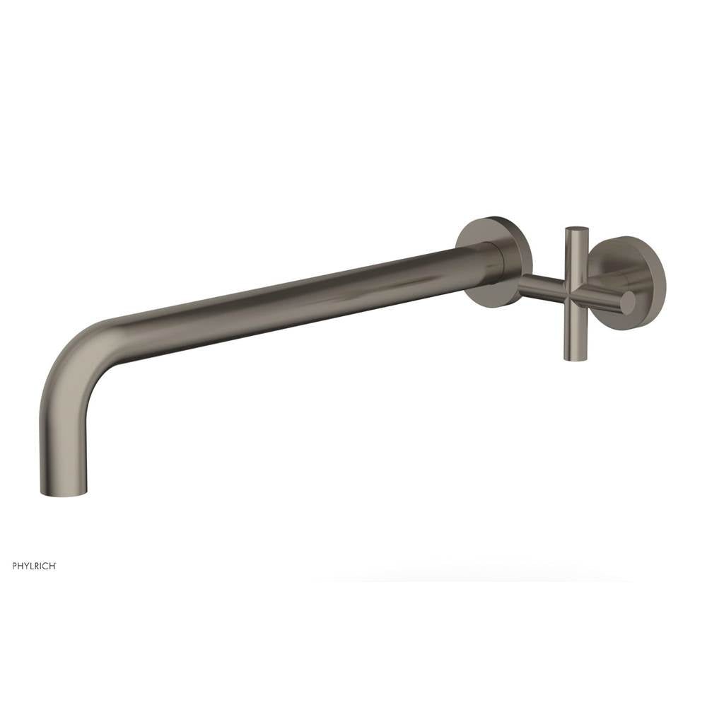 Phylrich - Single Cross Hdl W/L W 14'' Spt Transition - Pewter