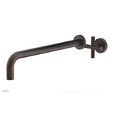 Phylrich - Single Cross Hdl W/L W 14'' Spt Transition - Weathered Copper